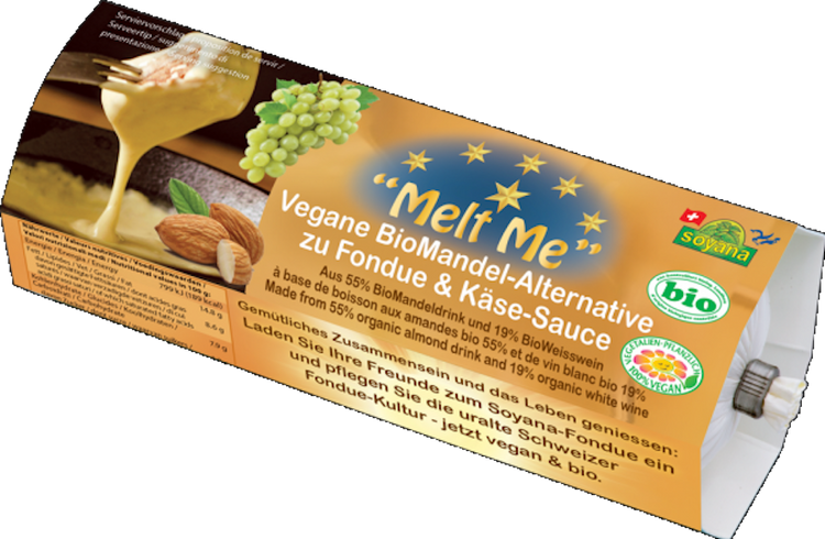 Melt Me – Vegane BioMandel-Alternative zu Fondue & Käse-Sauce