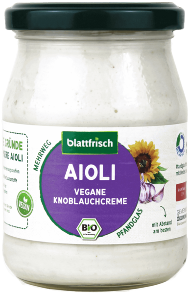 AIOLI - vegane Bio-Knoblauchcreme im Glas